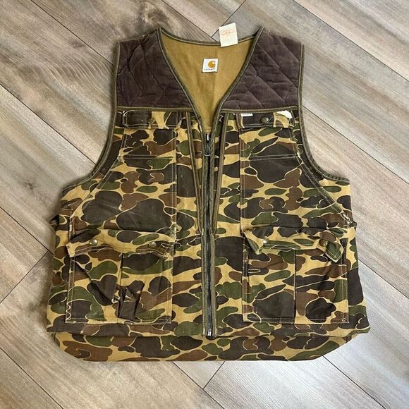 Carhartt Other - Vintage Carhartt Duck Camo Vest Mens Large